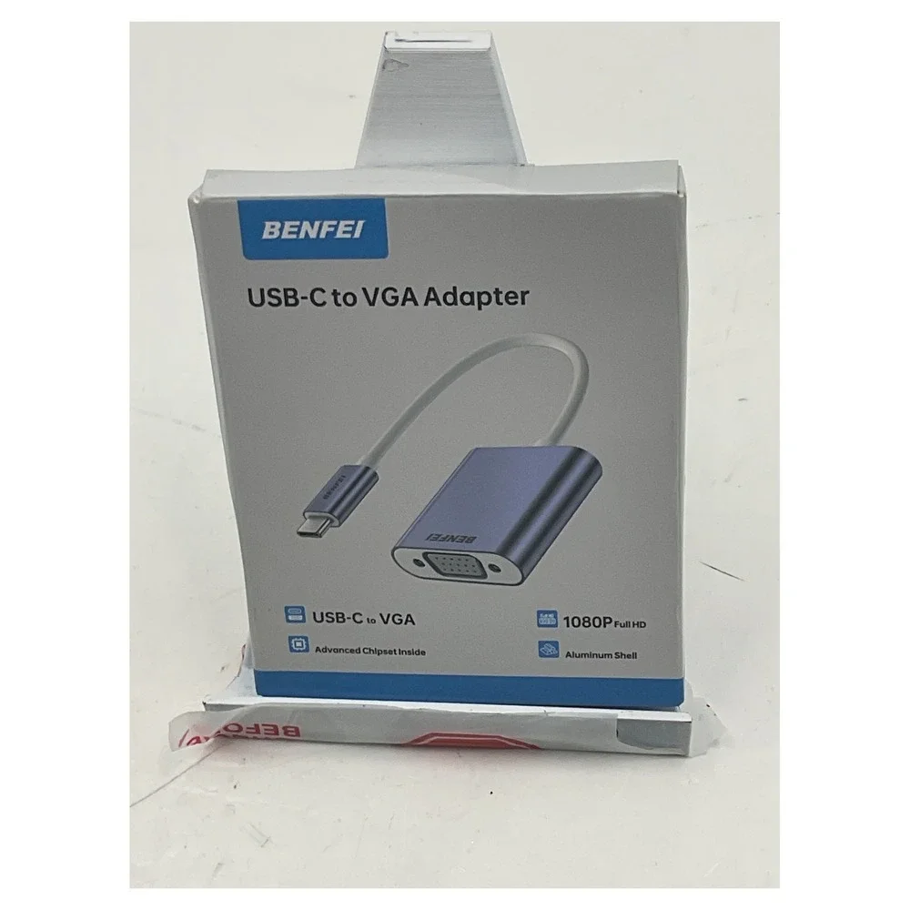 BENFEI USB-C to VGA Adapter 1080p Full HD Aluminum Shell for MacBook PC Monitor